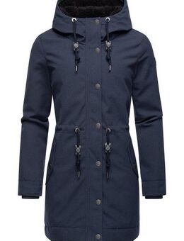 Ragwear Kurzmantel Canny Canvas Wasserdichter Damen Wintermantel mit Kapuze