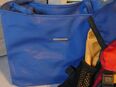 Damen Handtasche Umhängetasche blau mit Reißverschluß neu in 89346