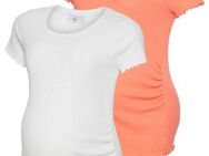 Neun Monate Umstandsshirt 2er Pack Schwangerschafts-Shirts (Packung, 2-tlg) T-Shirts für Schwangerschaft und danach