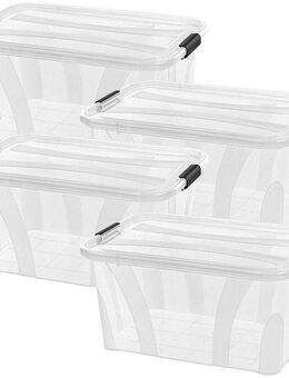 Siena Home Aufbewahrungsbox Anzio (Set, 4 St), Kunststoff, 100% recyclebar