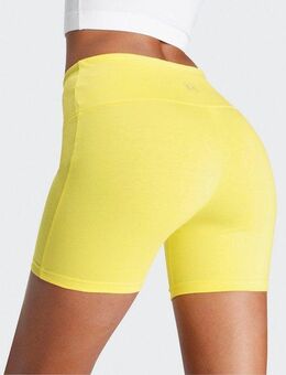 LASCANA Shorts mit breitem Bündchen und Logodruck, Loungewear