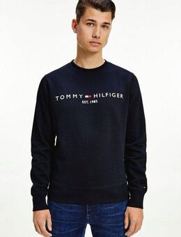 Tommy Hilfiger Sweatshirt TOMMY LOGO SWEATSHIRT mit Rundhals und Stickerei unifarben, casual, regular fit, Baumwollmix, Rundhals