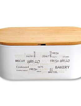 KESPER® Brotkasten Brotbox, Bambus, Kunststoff, (1-tlg), Deckel als Schneidebrett verwendbar