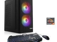 CSL Levita V28351 Gaming-PC (AMD Ryzen 5 5500, AMD Radeon RX 6600, 8 GB GDDR6, HDMI, DisplayPort, 16 GB RAM, 500 GB SSD, Luftkühlung)