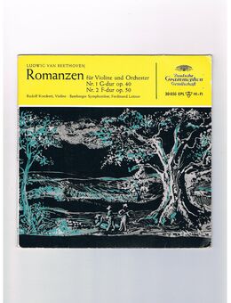 Ludwig van Beethoven-Romanzen für Violine und Orchester-Nr. 1 G-dur op 40-Nr. 2 F-dur op 50-Vinyl-SL-EP,Deutsche Grammophon,Mitte 50er Jahre - Linnich