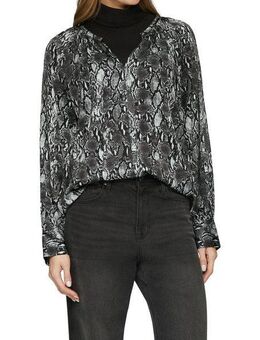 s.Oliver Langarmbluse mit All-Over Print