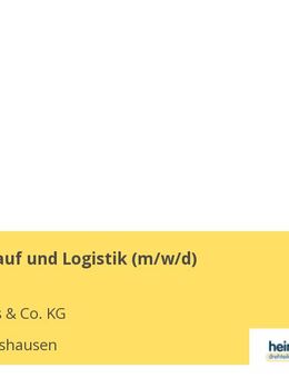 Leiter Einkauf und Logistik (m/w/d) - Dommershausen