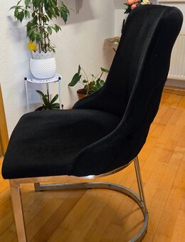 Samtstühle in schwarz - Augsburg