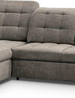 WERK2 Ecksofa Carmen, mit Bettfunktion & Bettkasten, optional Sitztiefenverstellung, ohne Sitztiefenverstellung, Struktur weich, beige