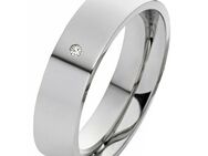 Damenring Edelstahl DE108 mit Zirkonia-Diamant - Aholming