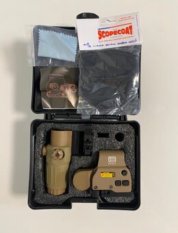 FDE / Khaki 558 + G33 Red Dot Replica "EoTech" Sight + Magnifier Combo XPS Rotpunktvisier Leuchtpunktvisier Reddot - Rees
