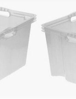 keeeper Organizer franz (Set, 2 St), Aufbewahrungsboxen xxl, hochwertiger Kunststoff, 44 L