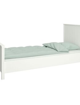 Landhaus Einzelbett 90x200 Bett weiß Kinder Jugendbett Gästebett Bettgestell - Neumünster