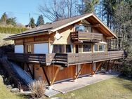 Ruhig, sonnig, Bergpanoramablick! Großzügiges Ferienchalet mit Panoramaterrasse im Chiemgau - Siegsdorf