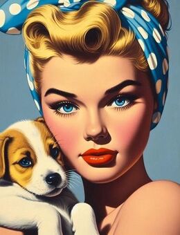 Kunsthandel Gennep - "Mädchen Und Welpe" - Kleve Zentrum