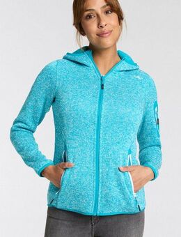 CMP Strickfleecejacke KNITTED MELANGE HOODY WOMAN HOODY (1-St) Wärmend und atmungsaktiv