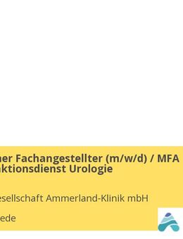 Medizinischer Fachangestellter (m/w/d) / MFA für den Funktionsdienst Urologie - Westerstede