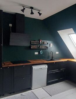 Küche - schwarze Holzoptik - Ikea Metod - Dannstadt-Schauernheim