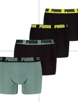 PUMA Boxershorts PUMA MEN EVERYDAY BOXER 4P ECOM (Packung, 4er Pack) mit breitem Logo-Webbund