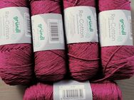 500g tolles weiches Sommergarn Gründl Re-Cotton 85% BW Purpur - Dahme