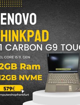 Lenovo Thinkpad X1 TOUCH Carbon Gen9,Intel Core i5-1145G7,32GB Ram,512GB NVME SSD - Frankfurt (Main) Griesheim