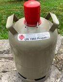11Kg Gasflasche Propan Camping Grill Grau TÜV Leer in 96450