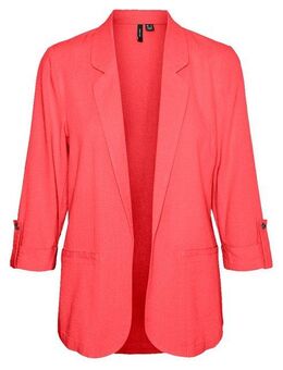 Vero Moda Kurzblazer VMJESMILO 3/4 LOOSE BLAZER WVN NOOS mit Leinen