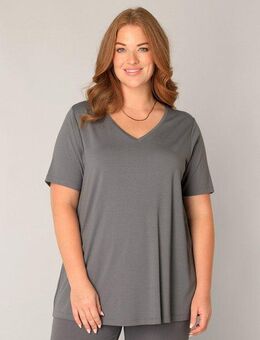 Base Level Curvy T-Shirt Alba mit V-Ausschnitt