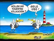 Lustige Hösti Postkarte Touristen vollkacken maritime Karte - Berlin