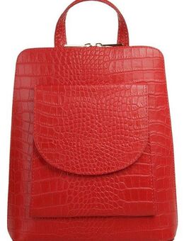 Cluty Cityrucksack, echt Leder, Made in Italy