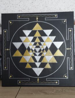 Leinwandbild 5/  Sri Yantra . Acrylbild. - Unna