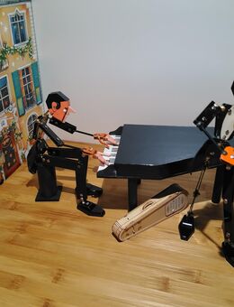 Tupo- Der Schraubenmensch(Musiker) - Metallspielzeug von 1936 - Hürth