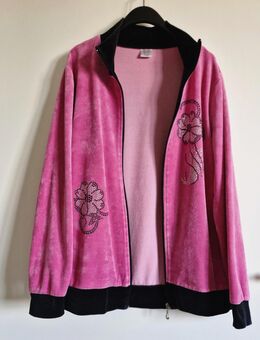 Samt Velours Jacke Gr. 46 Homewear Pink, Harmony - Bad Bederkesa