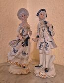 2 Porzellan Figuren Noritake Japan Musiker 18.Jh. Rokoko in 42653