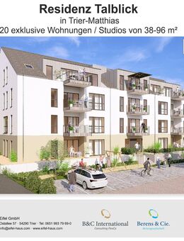 Residenz Talblick in Trier-Feyen 20 exklusive Wohnungen/Studios von 38m² bis 96m² - Trier