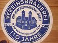 Bier, Brauerei DDR VEB Vereinsbrauerei Greiz - Getränkekombinat Gera 110 Jahre Bierdeckel BD Coaster in 90427