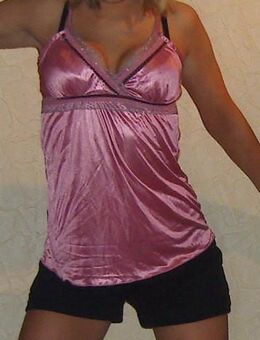 Rosa Satin Top, Rückenfrei zum Binden, Tally Weijl, Gr. M 38 - Düsseldorf