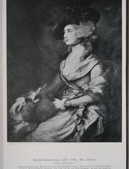 Kunstdruck : Thomas Gainsborough ( 1727 - 1788). Mrs. Siddons. ,London Nationalgalerie , Blatt 29cm x 19cm , M24 - Görlitz