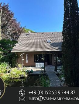 Charmantes Einfamilienhaus mit großem Garten, Teich, Terrasse und Kamin in ruhiger Lage von Hesel! - Holtland