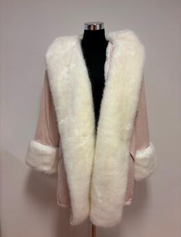 Damen Kunstfell Mantel rosa/weiß Gr S/M NEU - Hamburg