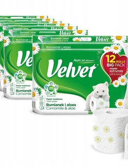 Premium Toilettenpapier Klopapier WC-Papier 3-lagig 120 Rollen mit Kamille - Wuppertal