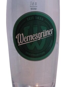 Wernesgrüner Brauerei - Willybecher - Bierglas - Glas 0,5 l. - Doberschütz