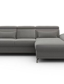 sit&more Ecksofa Cabrio L-Form, B: 295 cm, mit Sitztiefen-, Arm- & Kopfteilverstellung, 2 Nierenkissen, Federkern, optional Bettfunktion und Stauraum