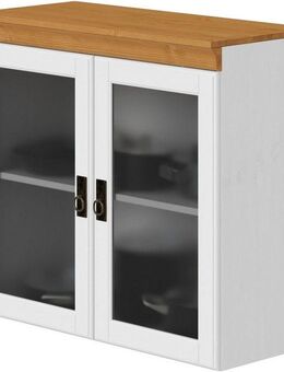 Home affaire Hängeschrank Rügen Breite 80 cm, FSC® zertifiziertes Massivholz, Türen mit Glaseinsatz