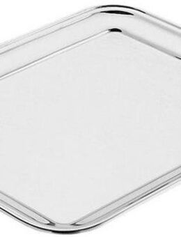 PINTINOX Servierplatte Vassoi, Edelstahl, (1-tlg), eckig, Edelstahl 18/10, spülmaschinengeeignet