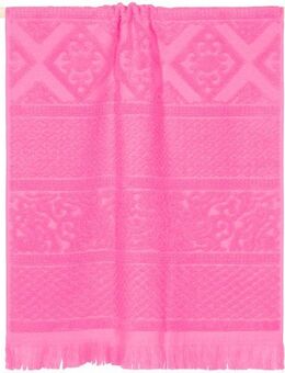 PAD Handtuch Harlem, Frottee (1-St), Made in Europe, Uni Farben, mit Ornamenten, mit Fransen