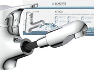 Schütte Waschtischarmatur Attica (Set) mit herausziehbarer Brause und Zugstange, Wasserhahn, Mischbatterie