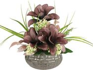 Kunstpflanze Magnolie, I.GE.A., Höhe 34 cm, Arrangement im Topf