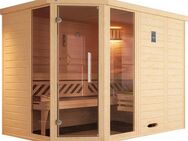 weka Sauna Kemi, BxTxH: 245 x 195 x 200 cm, 45 mm, (Set) 7,5 kW-Ofen mit digitaler Steuerung