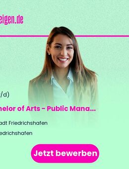 Bachelor of Arts - Public Management - Friedrichshafen